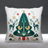 SCANDINAVIANCHRISTMAS Animal Reversible Indoor/Outdoor Square Pillow