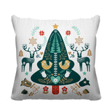 SCANDINAVIANCHRISTMAS Animal Reversible Indoor/Outdoor Square Pillow