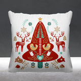 SCANDINAVIANCHRISTMAS Animal Reversible Indoor/Outdoor Square Pillow