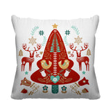 SCANDINAVIANCHRISTMAS Animal Reversible Indoor/Outdoor Square Pillow