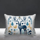 SCANDINAVIANDEER Animal Reversible Indoor/Outdoor Rectangular Pillow