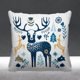 SCANDINAVIANDEER Animal Reversible Indoor/Outdoor Square Pillow