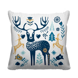 SCANDINAVIANDEER Animal Reversible Indoor/Outdoor Square Pillow