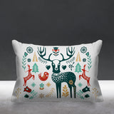 SCANDINAVIANDEER Animal Reversible Indoor/Outdoor Rectangular Pillow