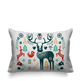 SCANDINAVIANDEER Animal Reversible Indoor/Outdoor Rectangular Pillow