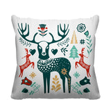 SCANDINAVIANDEER Animal Reversible Indoor/Outdoor Square Pillow