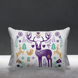 SCANDINAVIANDEER Animal Reversible Indoor/Outdoor Rectangular Pillow