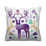 SCANDINAVIANDEER Animal Reversible Indoor/Outdoor Square Pillow