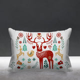 SCANDINAVIANDEER Animal Reversible Indoor/Outdoor Rectangular Pillow