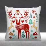 SCANDINAVIANDEER Animal Reversible Indoor/Outdoor Square Pillow