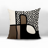 Scara Abstract Square Indoor/Outdoor Throw Pillow
