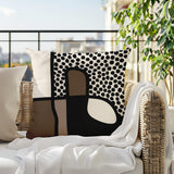 Scara Abstract Square Indoor/Outdoor Throw Pillow