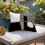 Scara Abstract Reversible Indoor/Outdoor Rectangular Pillow