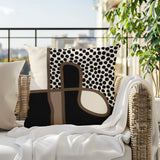 Scara Abstract Square Indoor/Outdoor Throw Pillow