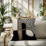 Scara Abstract Square Indoor/Outdoor Throw Pillow