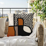 Scara Abstract Square Indoor/Outdoor Throw Pillow