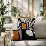 Scara Abstract Square Indoor/Outdoor Throw Pillow