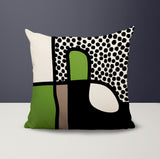 Scara Abstract Square Indoor/Outdoor Throw Pillow