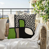 Scara Abstract Square Indoor/Outdoor Throw Pillow