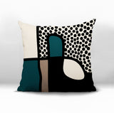 Scara Abstract Square Indoor/Outdoor Throw Pillow