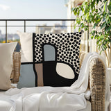 Scara Abstract Square Indoor/Outdoor Throw Pillow