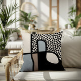 Scara Abstract Square Indoor/Outdoor Throw Pillow