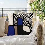 Scara Abstract Square Indoor/Outdoor Throw Pillow