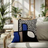 Scara Abstract Square Indoor/Outdoor Throw Pillow