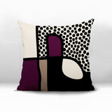 Scara Abstract Square Indoor/Outdoor Throw Pillow
