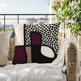 Scara Abstract Square Indoor/Outdoor Throw Pillow