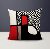 Scara Abstract Square Indoor/Outdoor Throw Pillow