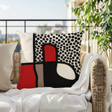 Scara Abstract Square Indoor/Outdoor Throw Pillow
