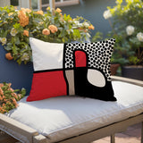 Scara Abstract Reversible Indoor/Outdoor Rectangular Pillow
