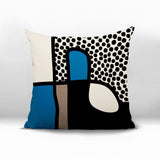 Scara Abstract Square Indoor/Outdoor Throw Pillow