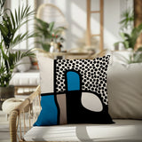 Scara Abstract Square Indoor/Outdoor Throw Pillow