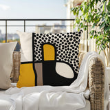 Scara Abstract Square Indoor/Outdoor Throw Pillow