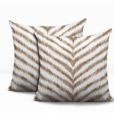 Scaro Zebra Print Indoor/Outdoor Reversible Square Pillow