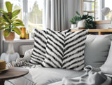 Scaro Zebra Print Indoor/Outdoor Reversible Square Pillow