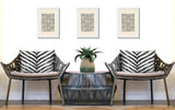 Scaro Zebra Print Indoor/Outdoor Reversible Rectangular Pillow