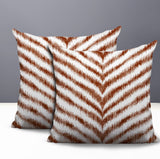 Scaro Zebra Print Indoor/Outdoor Reversible Square Pillow