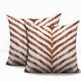 Scaro Zebra Print Indoor/Outdoor Reversible Square Pillow