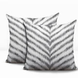Scaro Zebra Print Indoor/Outdoor Reversible Square Pillow