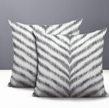 Scaro Zebra Print Indoor/Outdoor Reversible Square Pillow