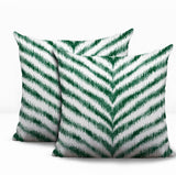 Scaro Zebra Print Indoor/Outdoor Reversible Square Pillow