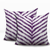 Scaro Zebra Print Indoor/Outdoor Reversible Square Pillow
