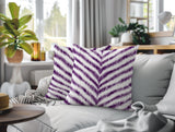 Scaro Zebra Print Indoor/Outdoor Reversible Square Pillow