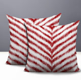 Scaro Zebra Print Indoor/Outdoor Reversible Square Pillow