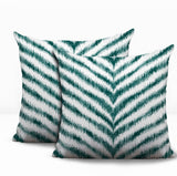 Scaro Zebra Print Indoor/Outdoor Reversible Square Pillow