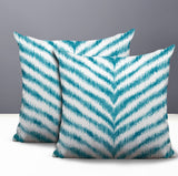 Scaro Zebra Print Indoor/Outdoor Reversible Square Pillow