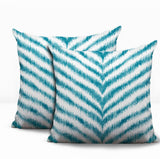 Scaro Zebra Print Indoor/Outdoor Reversible Square Pillow